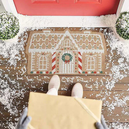 Gingerbread Huis Welkommat Voor De Deur