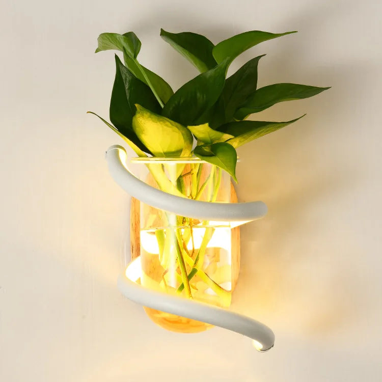Houten Buiten Vaaslamp