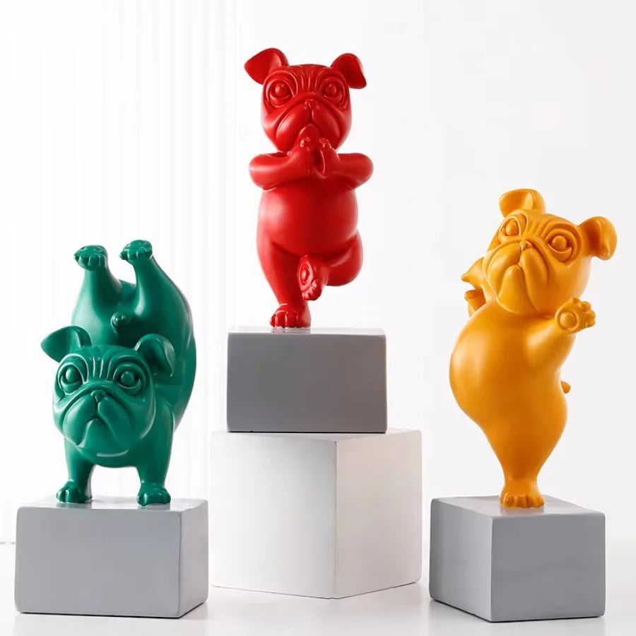 Franse Bulldog Beeldje Ornamentjes Standbeeldje