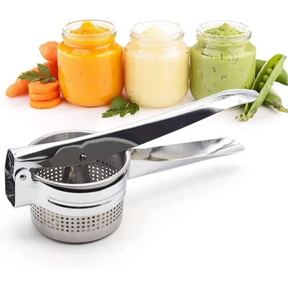 Krachtige Aardappelstamper RVS Ergonomisch Keukenhulp