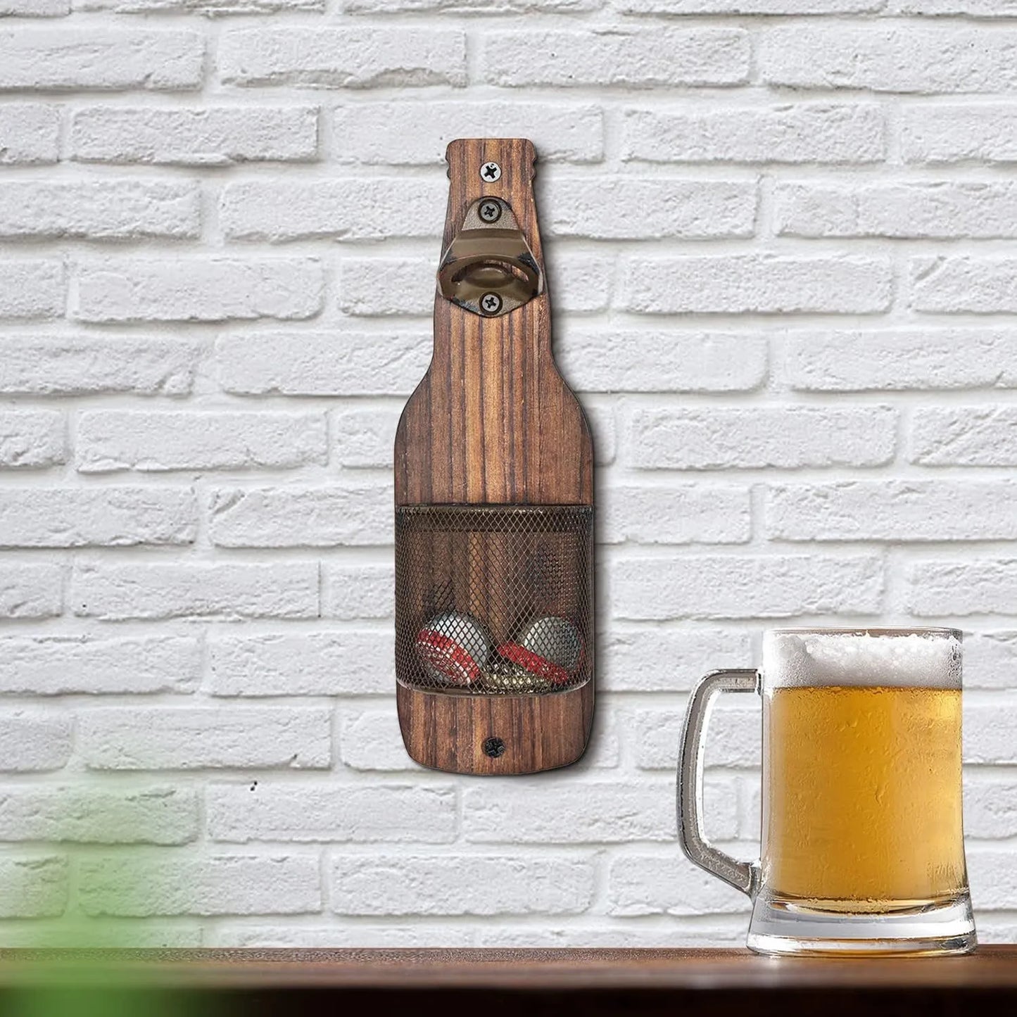 Muur Bieropener Met Vangbak