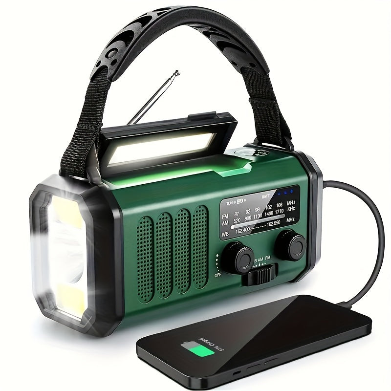 Noodradio met Zonne-energie