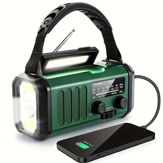 Noodradio met Zonne-energie