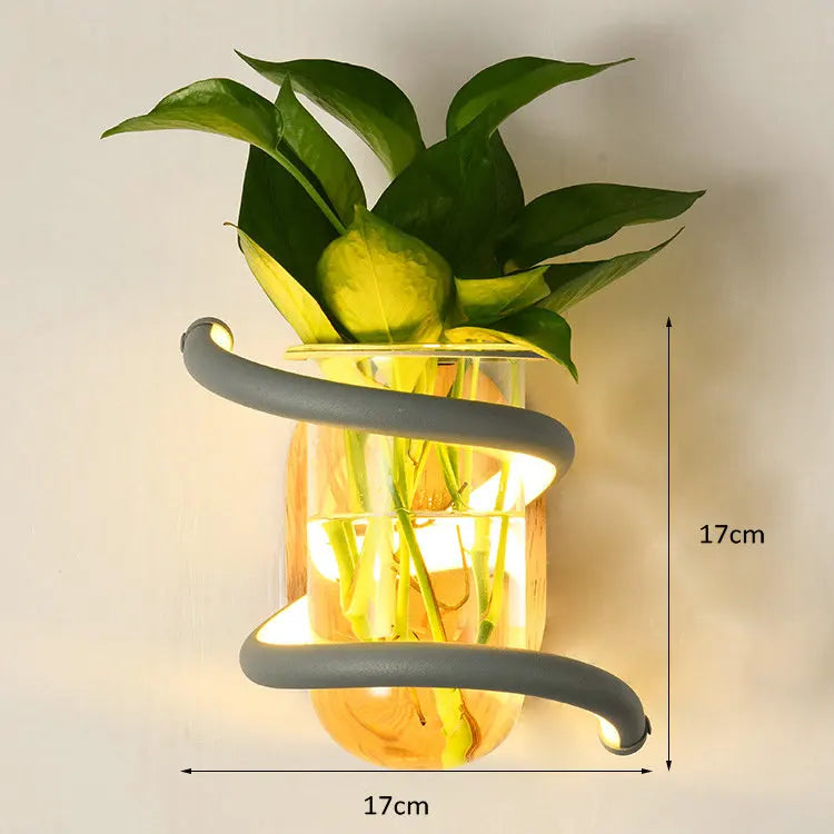 Houten Buiten Vaaslamp