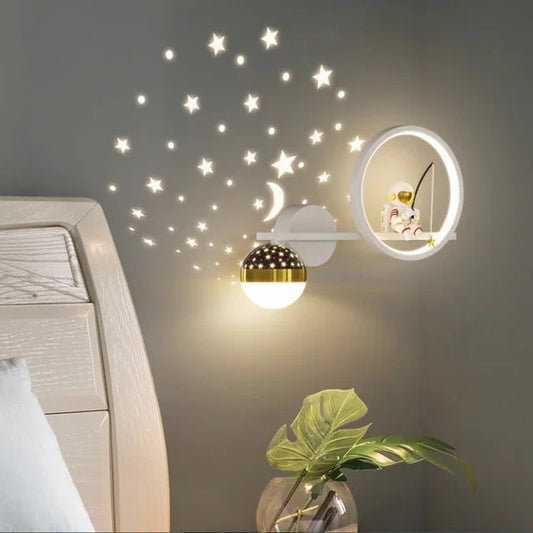 LED Star Astronaut Kinderwandlamp