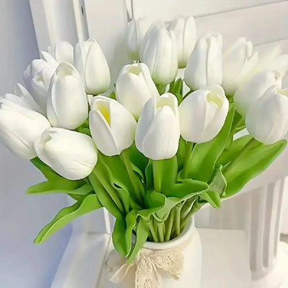 Levendige Tulpen Kunstbloemen Bosje