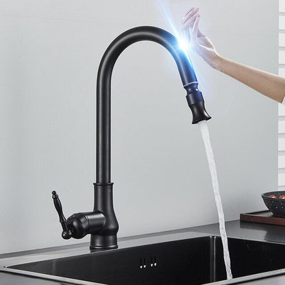 Antique Bronze Kitchen Faucet with Touch Control