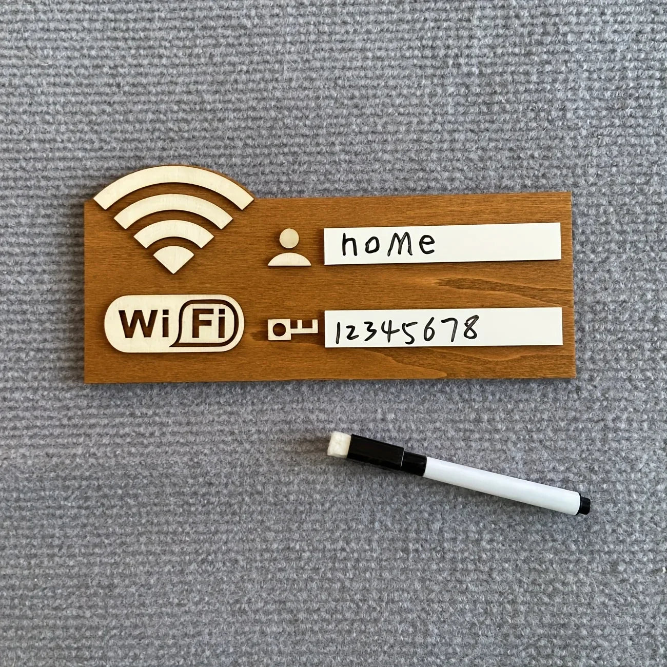 Rustiek Houten WiFi Wachtwoord Bord