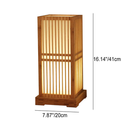 Japanse Houten Tafellamp