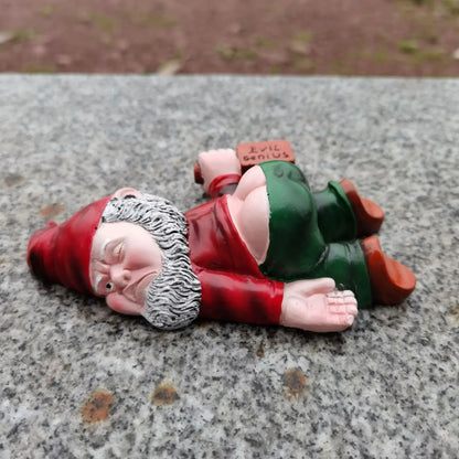 Dronken Tuinkabouters Grappige Decoratie Weerbestendig Resin