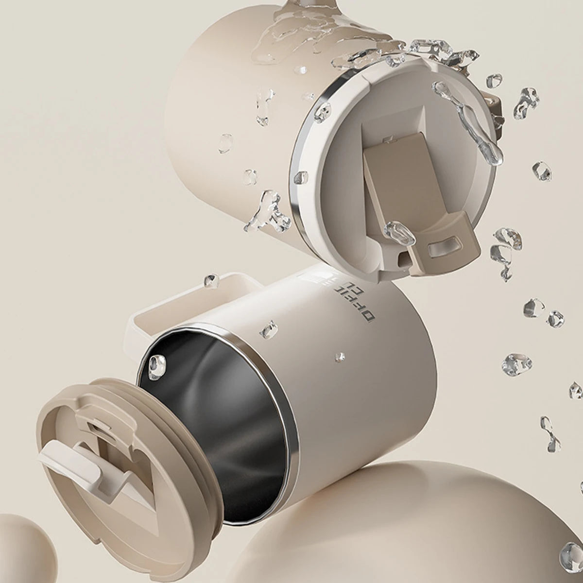 Thermo Koffiemok Met Handvat RVS
