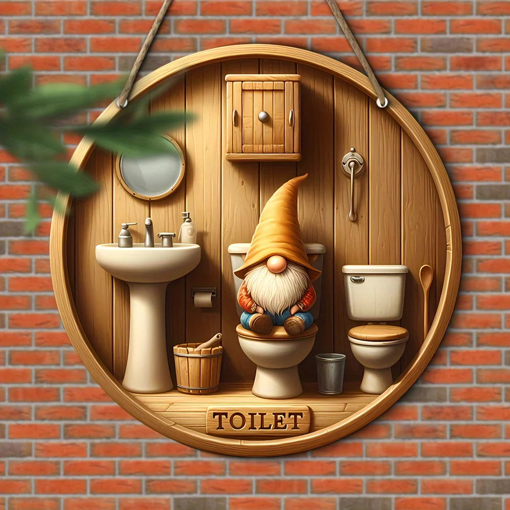 Plattelandskabouter Toilet Bord Retro Huis