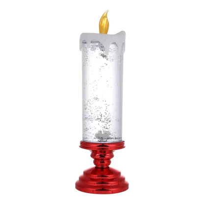 Kerst LED Glitter Kaarslamp