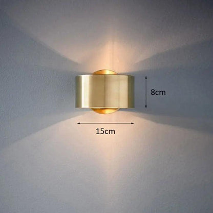 Rond Metalen Wandlamp