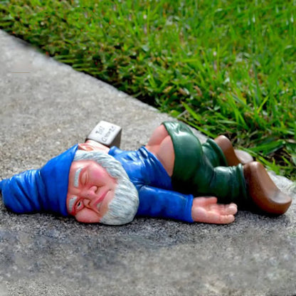 Dronken Tuinkabouters Grappige Decoratie Weerbestendig Resin