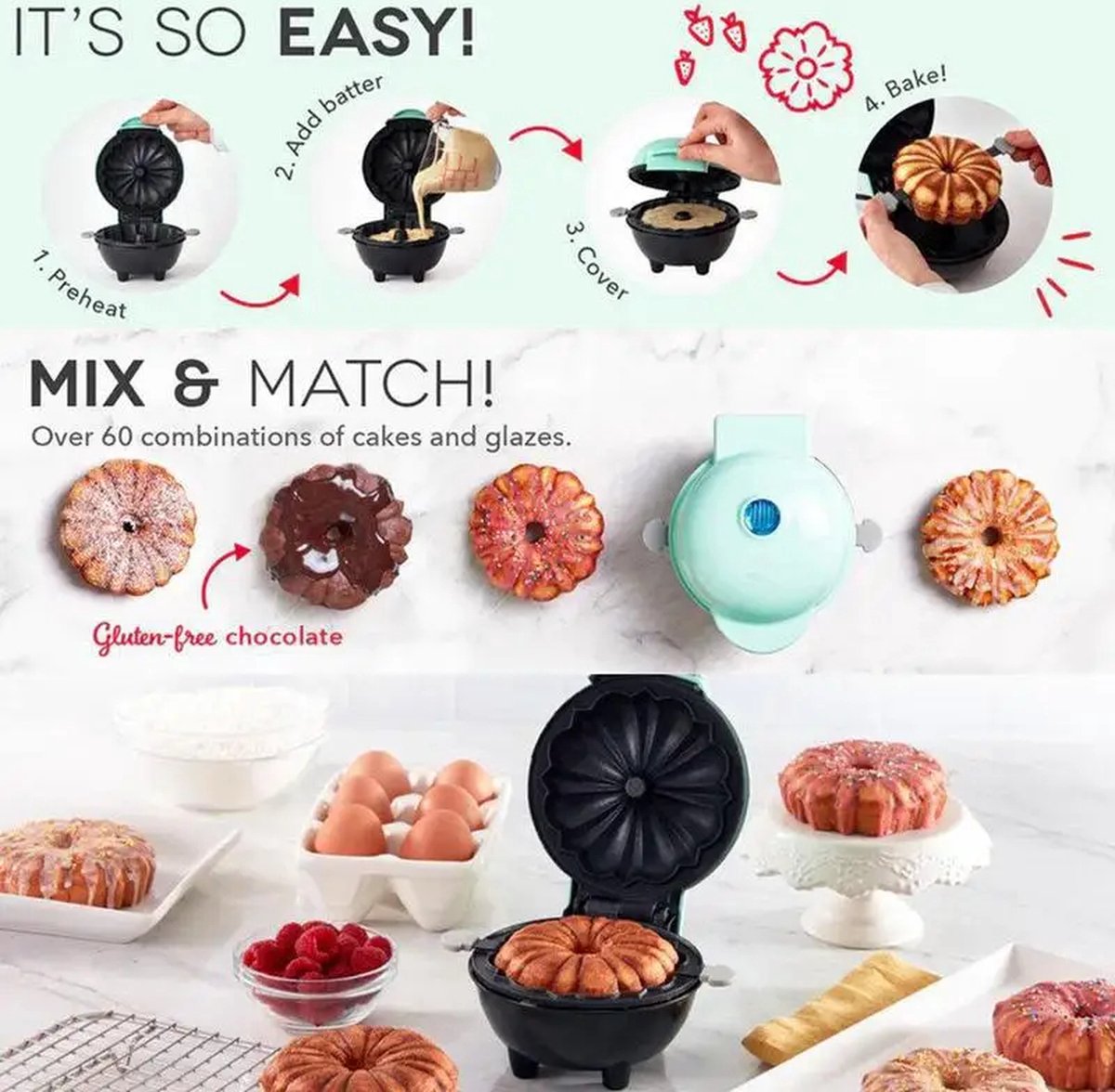 Mini Cake Maker voor Thuis