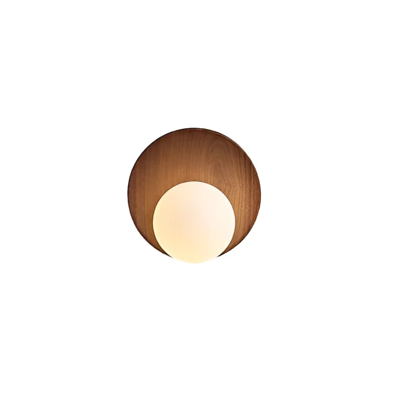 Walnoot Wandlamp Sfeerlicht