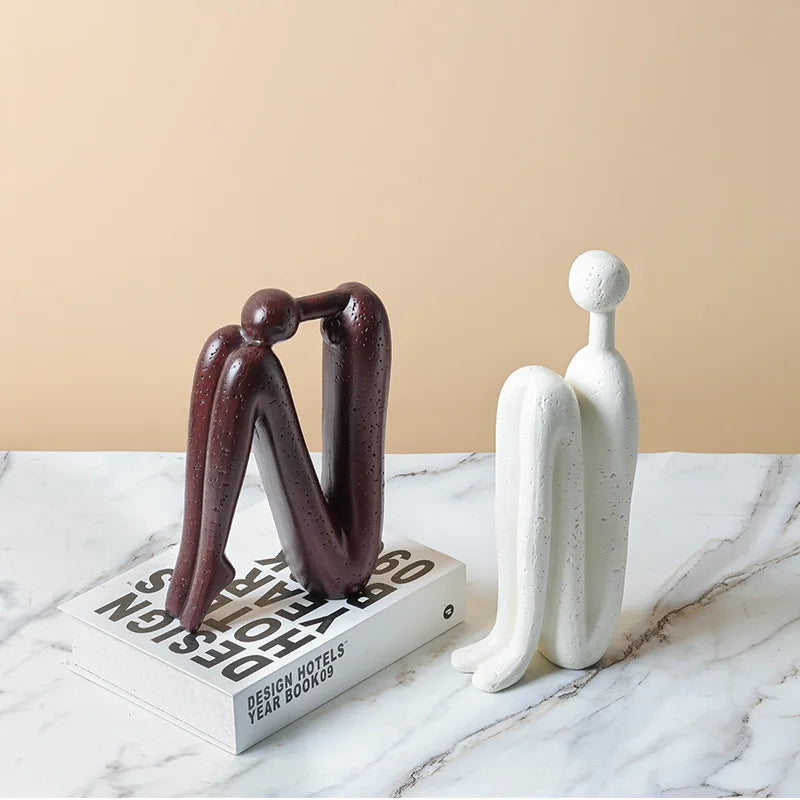 Abstracte Boekensteun Sculpturen Keramische Boekensteunen Handwerk