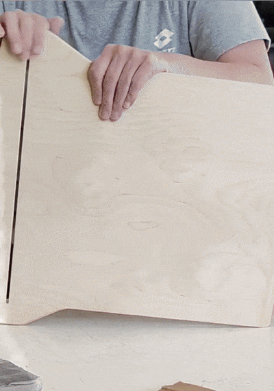 Glijdende Pizzaschep Spatula met Houten Handvat
