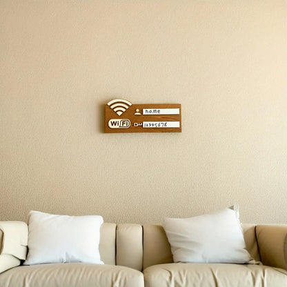 Rustiek Houten WiFi Wachtwoord Bord