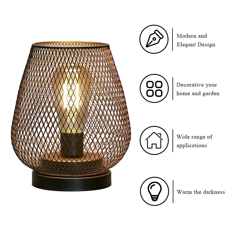 Holle Kooi Industriële Stijl en Sfeervolle Accentlamp