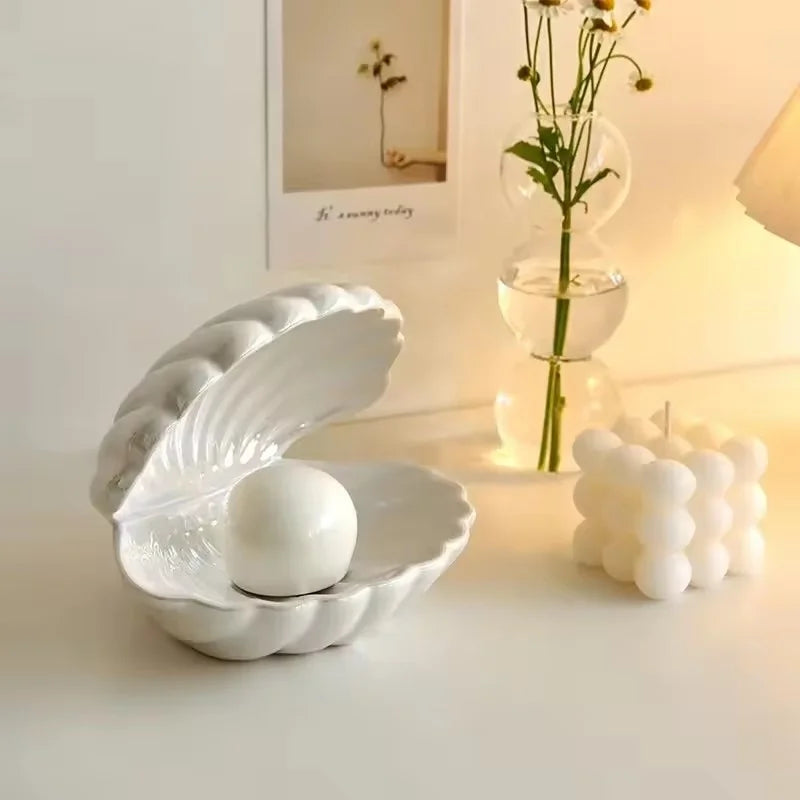 Zeemeermin Parel Schelp Lamp