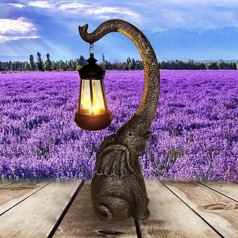 Retro Olifant Tuinlamp