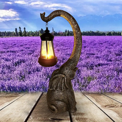 Retro Olifant Tuinlamp