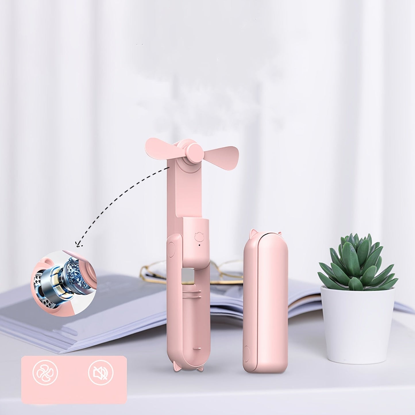 Draagbare Mini Ventilator met Powerbank