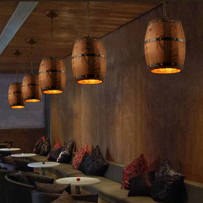 Sfeervolle Wijnvat Hanglamp
