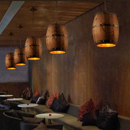 Sfeervolle Wijnvat Hanglamp