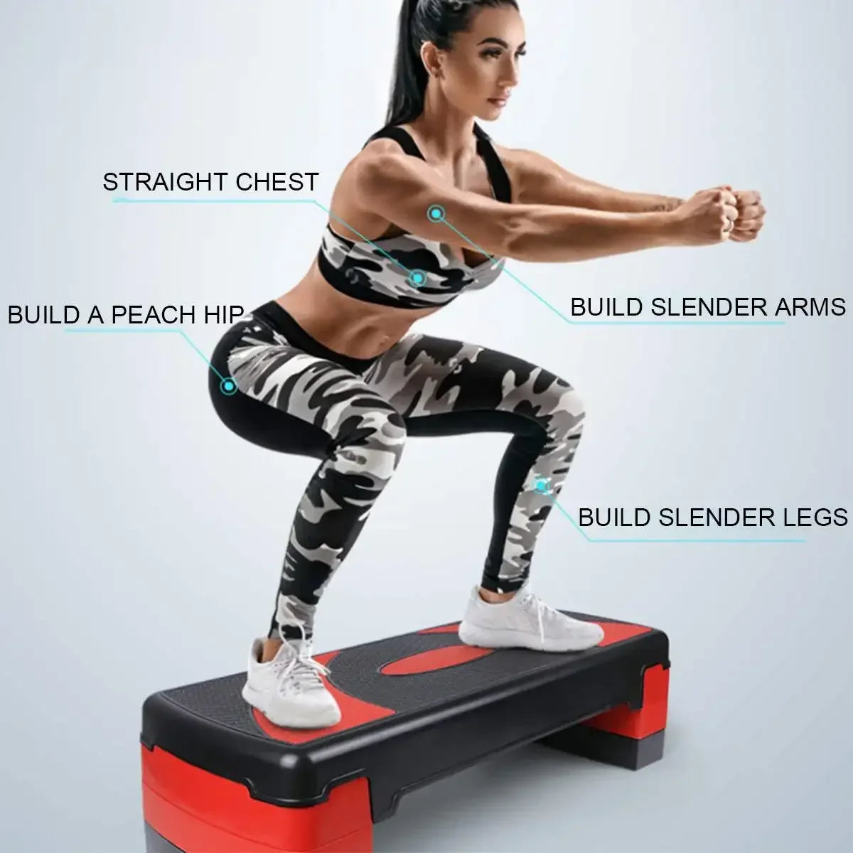 Verstelbare Aerobic Stepper voor Thuis