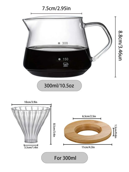 Glazen Pour-Over Drip Coffee Maker