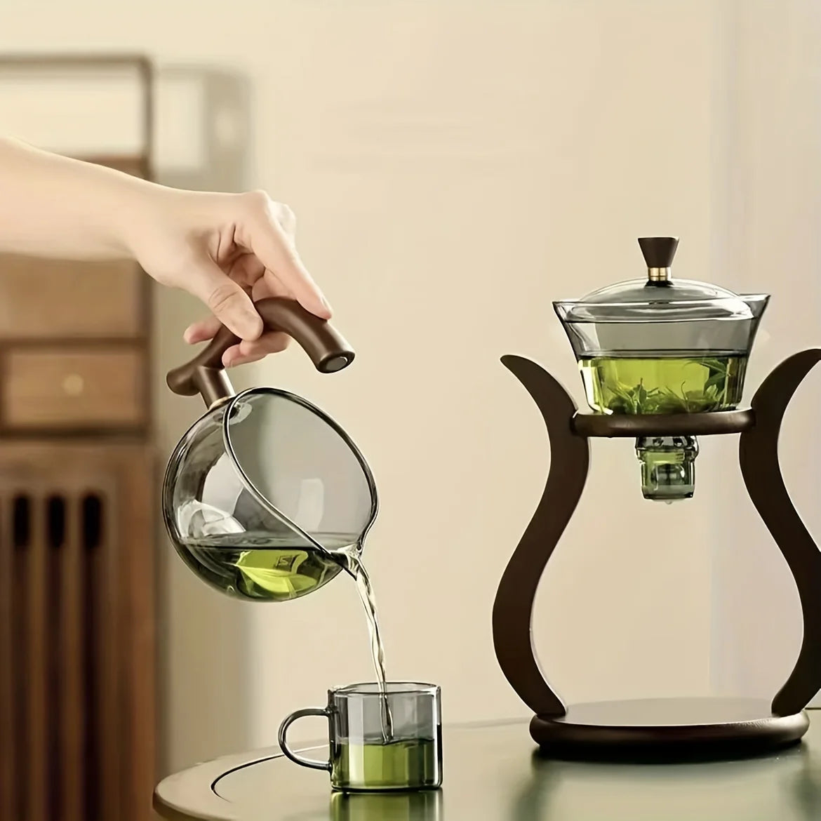 Theeset met Infuser en 6 kopjes