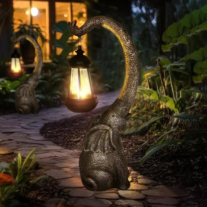 Retro Olifant Tuinlamp