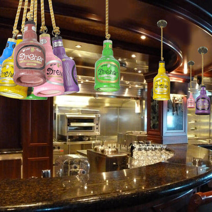 Kleurrijke Hanglamp Fles Design