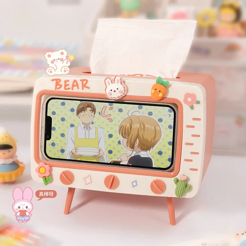 Leuke Kawaii Tv Tissue Box