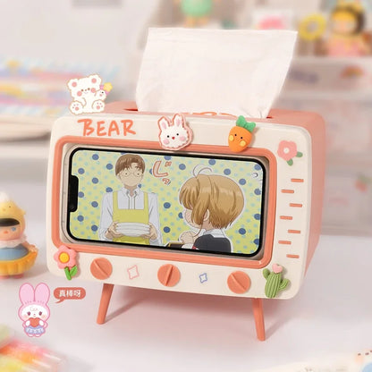 Leuke Kawaii Tv Tissue Box