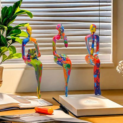 Kleurige Kunstbeelden Set