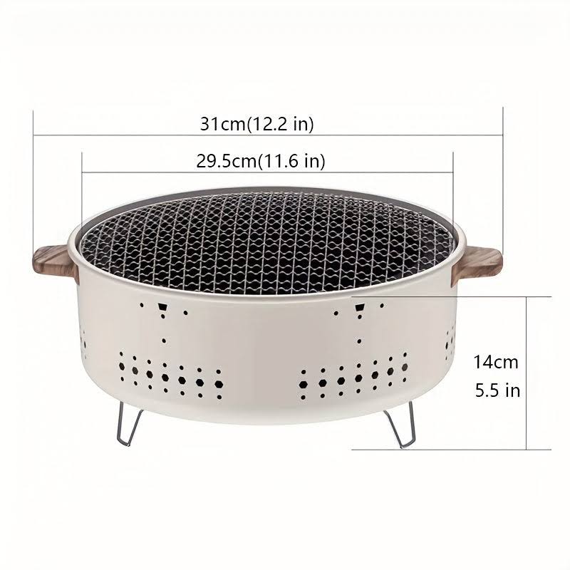 Rookvrije Draagbare Grill