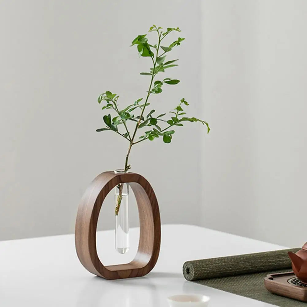 Houten Hydroponische Testbuisvaas