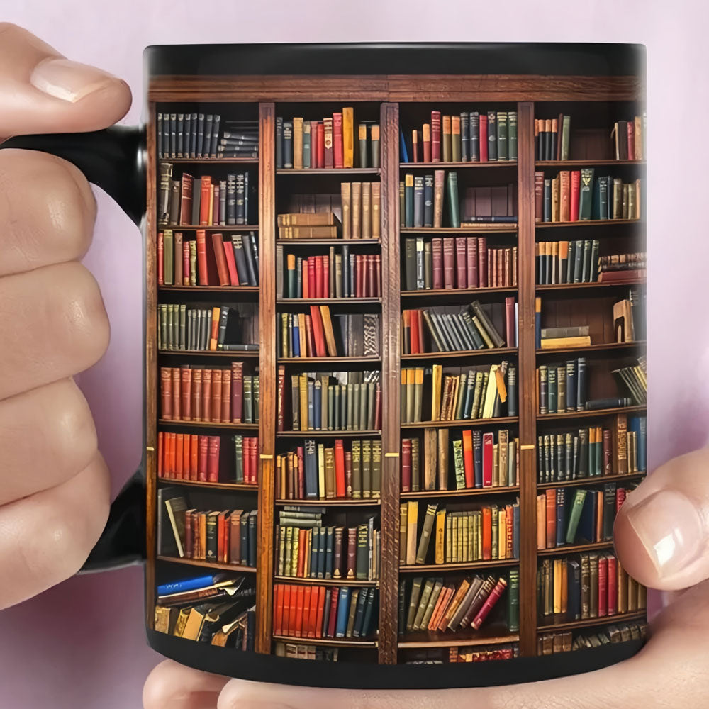 3D Boekenplank Ceramic Mok