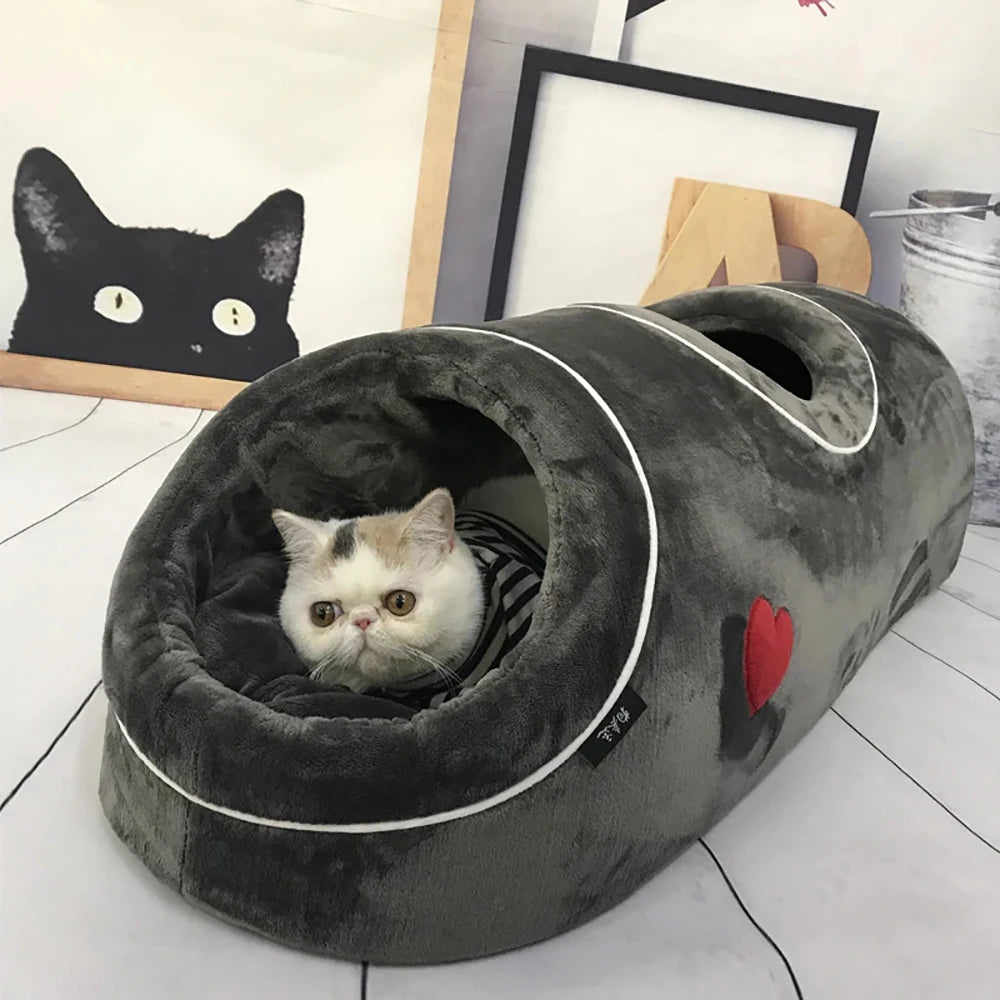 Kat Hond Thuis Mand Tunnel