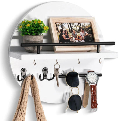 Ronde Sleutelhouder Hout