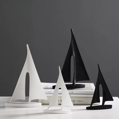Maritieme Veerboot Zeilboot Sculptuur