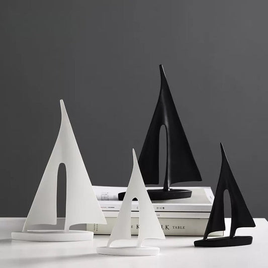 Maritieme Veerboot Zeilboot Sculptuur