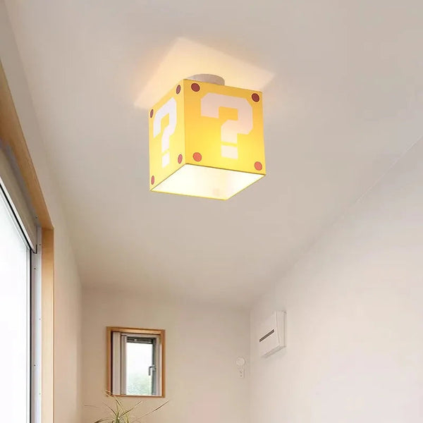 Gele Vraagteken Plafondlamp