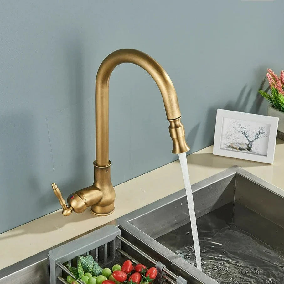 Antique Bronze Kitchen Faucet with Touch Control