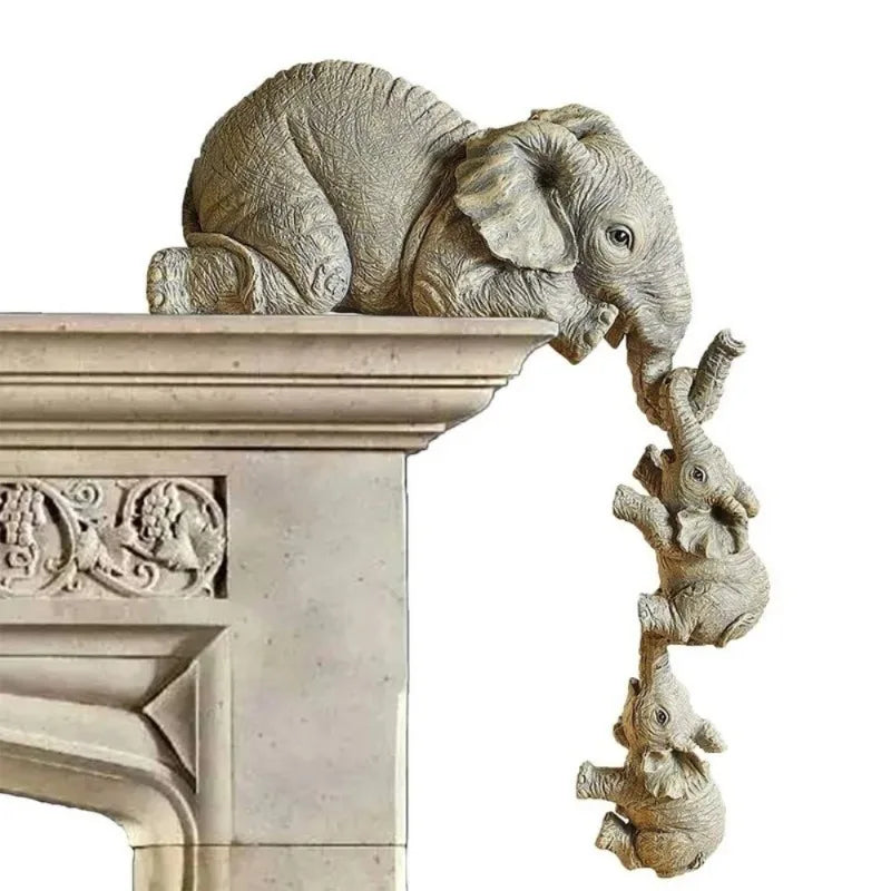 Olifant Knuffel Mini Beeldjes Set