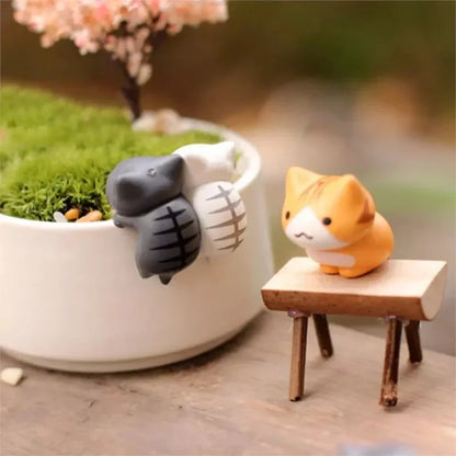6-delige Gelukkige Kat Miniatuur Tuinset